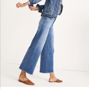 Madewell Wide Leg Cropped Jean in Finney